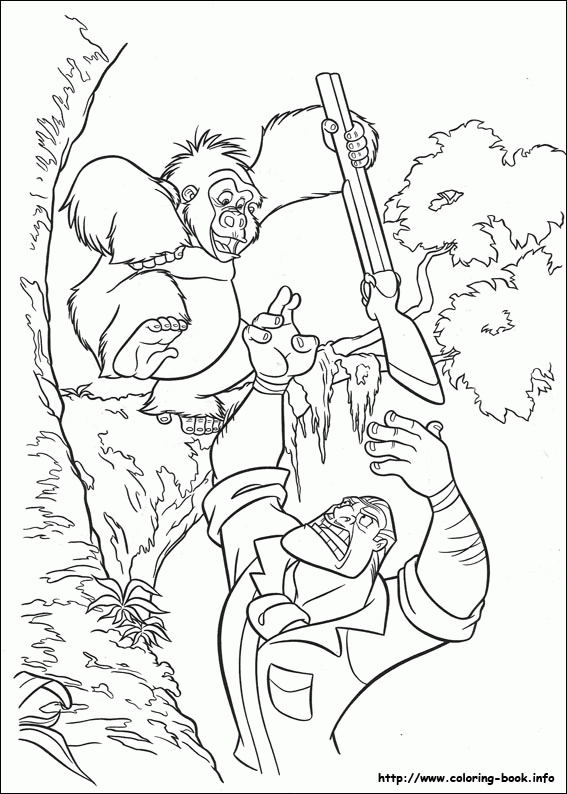 Tarzan kolorowanki